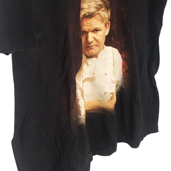 Gordon Ramsay Hell's Kitchen Shirt Mens XL Black Lake Tahoe Graphic Tee Chef - Picture 11 of 13
